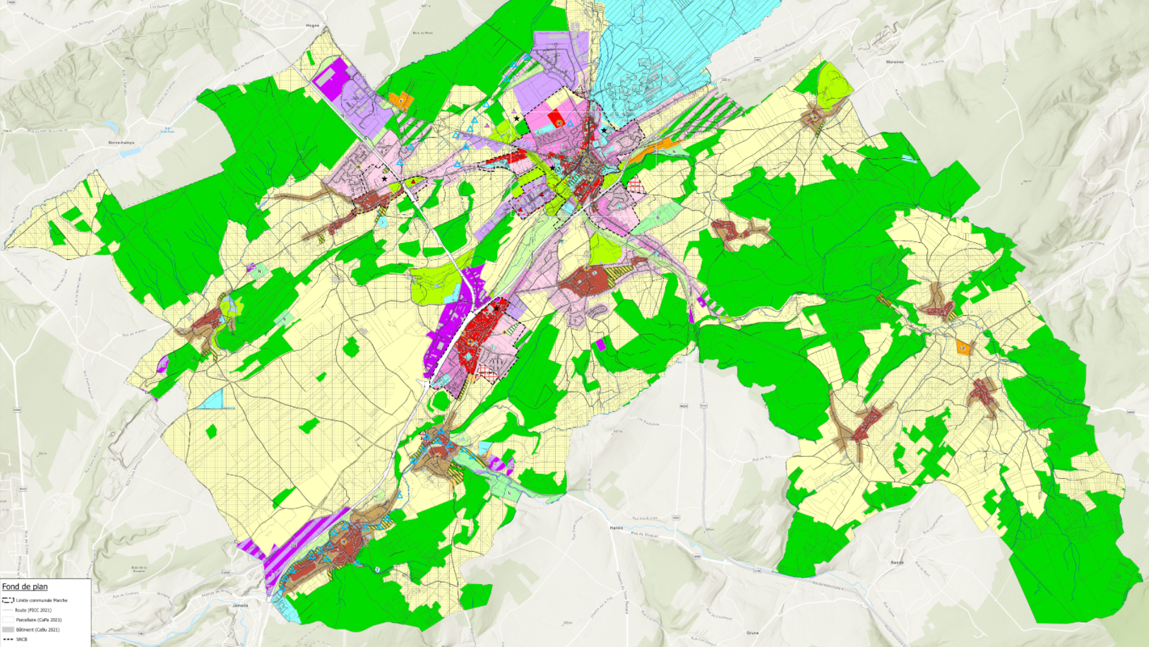 Carte d'urbanisme communal
